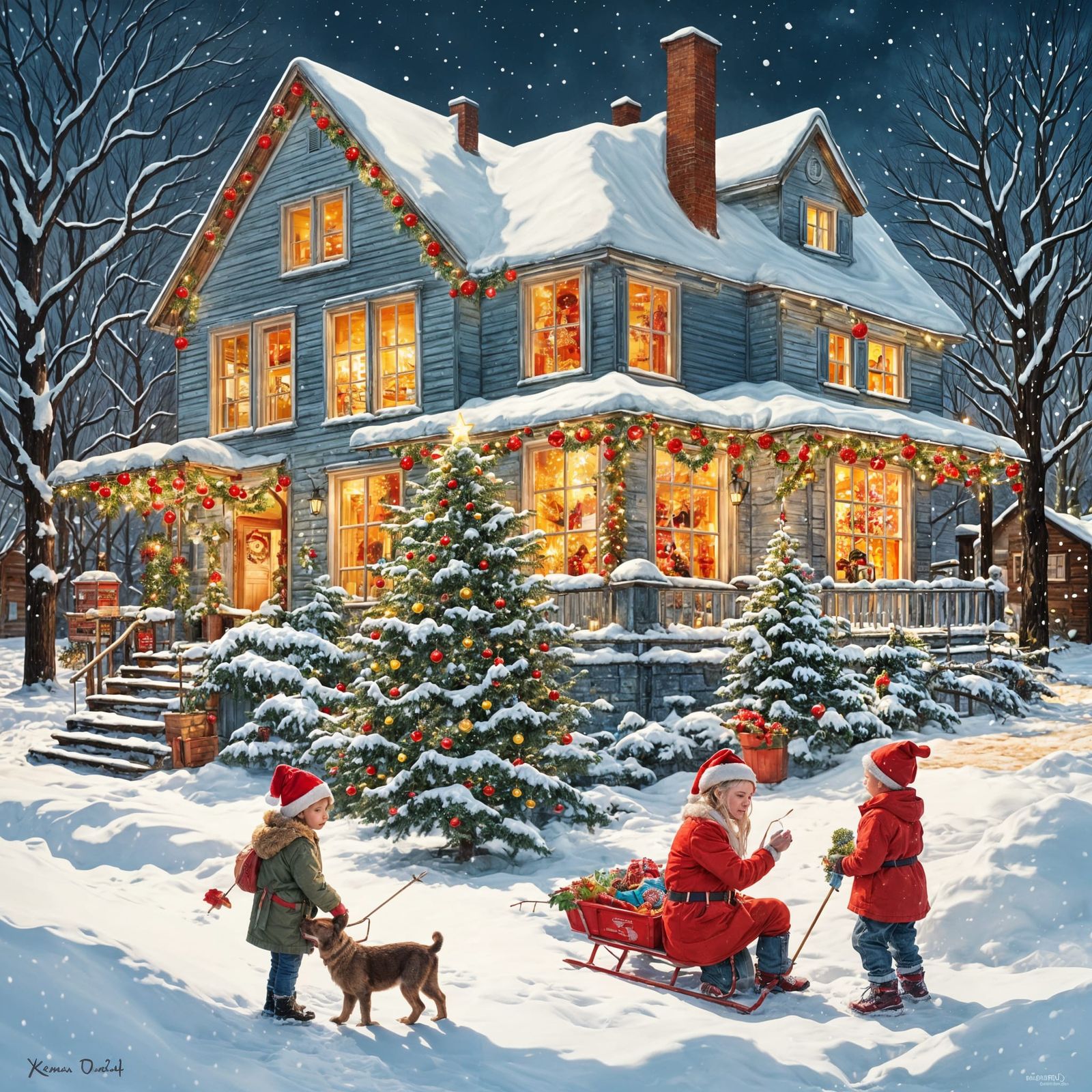 Joyful Christmas Morning Surprise