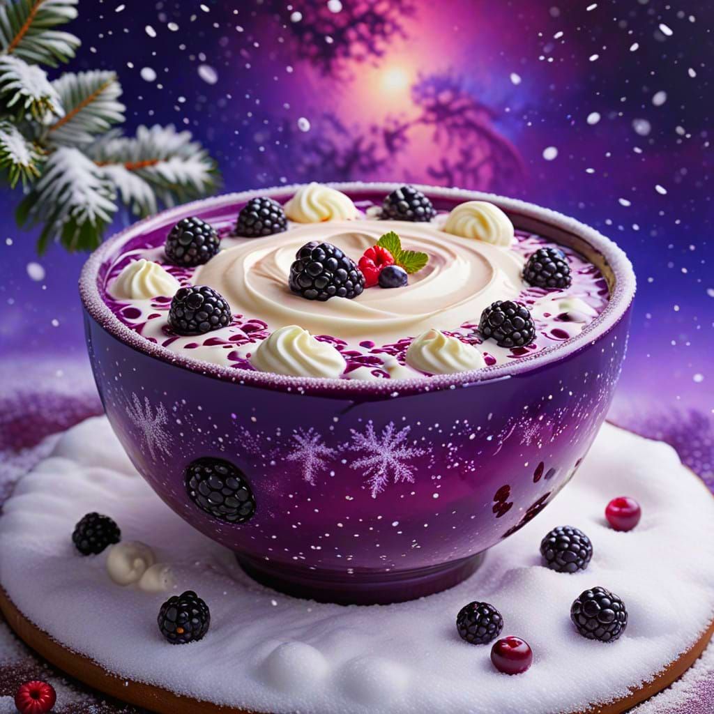Winter Wonderland Blackberry Irish Cream, Swirling Creamy Go...