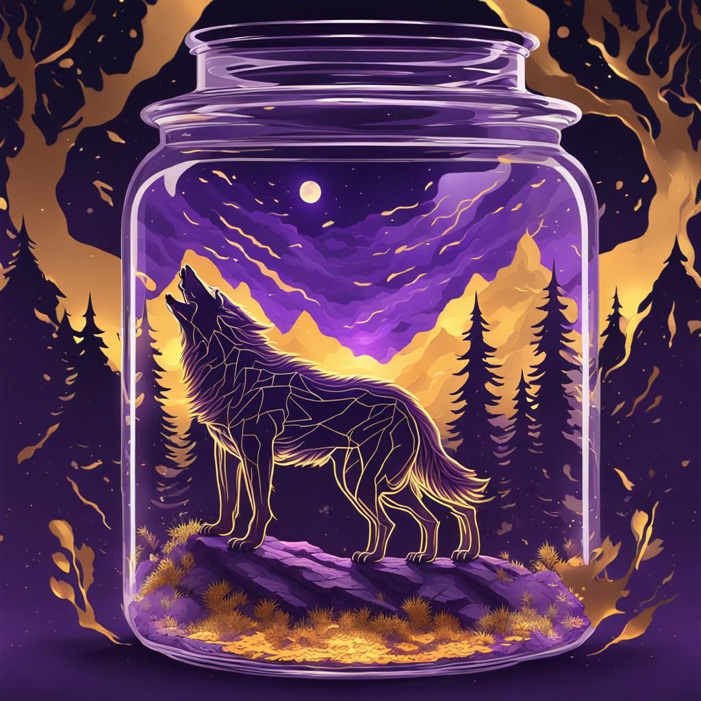 Shattered Wolf Jar: A Dark Fantasy Biome