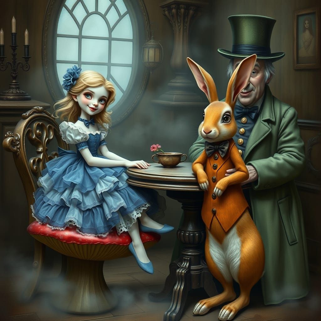 Whimsical Wonderland in Dark Elegance Style