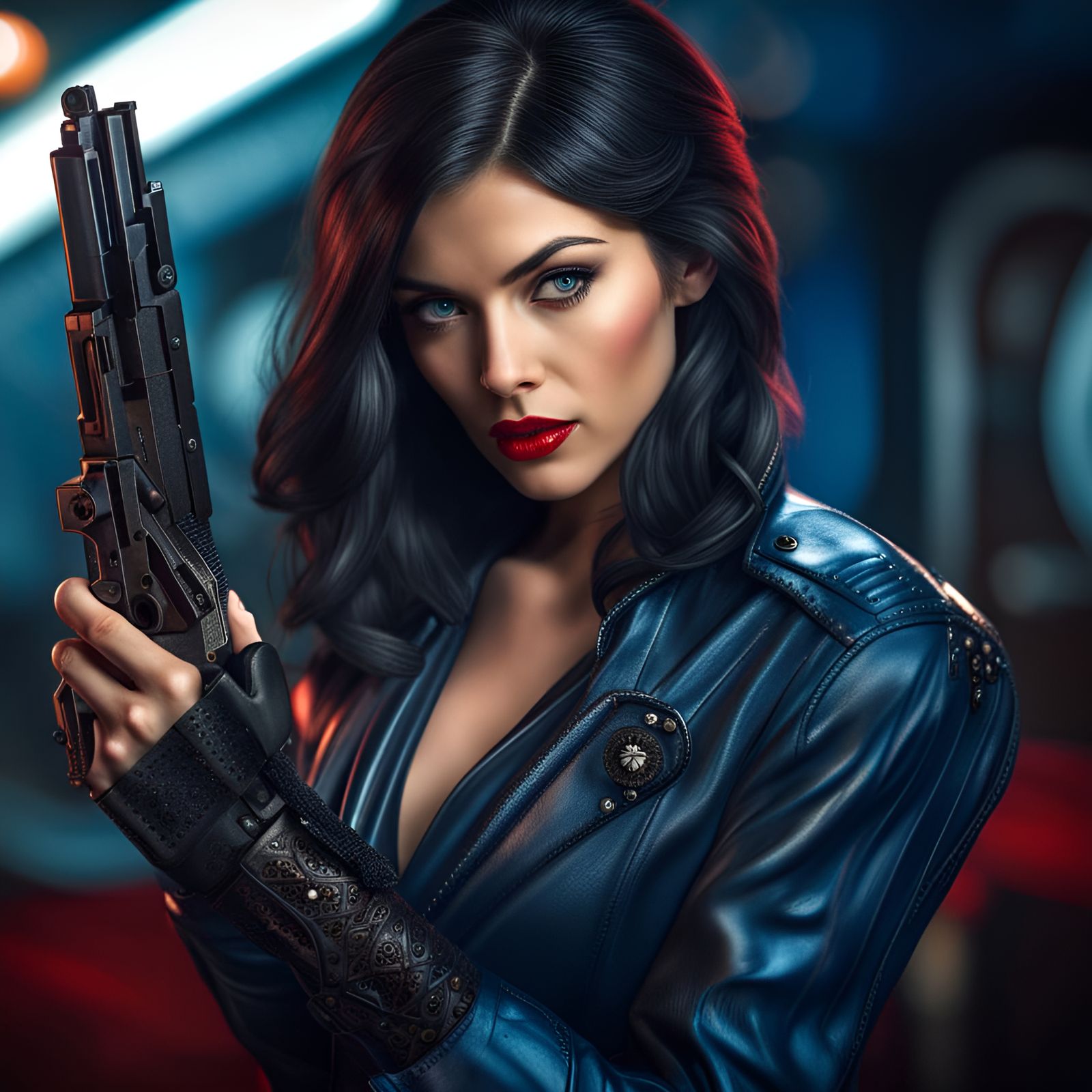 Hyperrealistic Secret Agent in Action