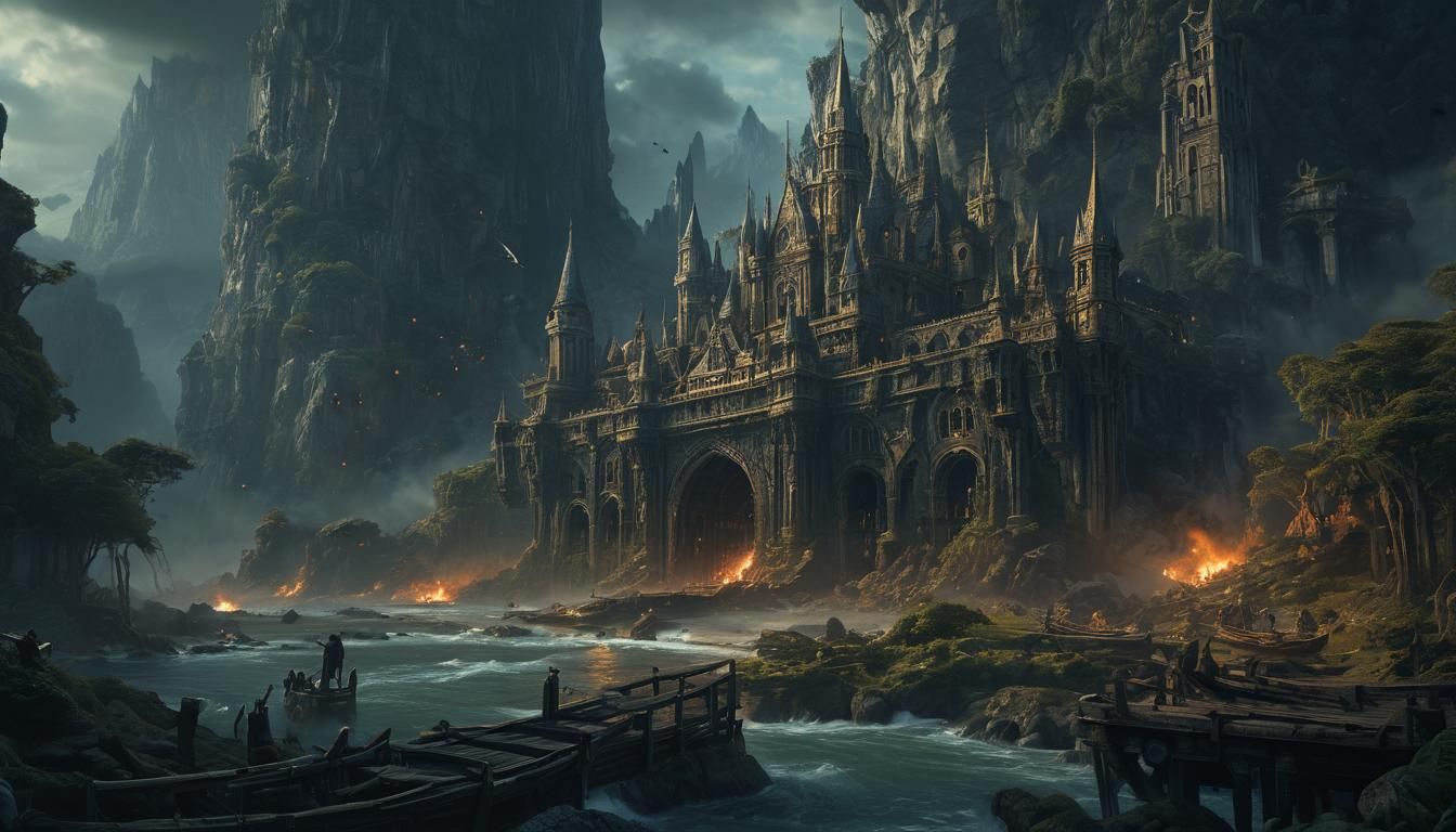 Epic Fantasy Adventure Cover Art: Digital Matte Painting