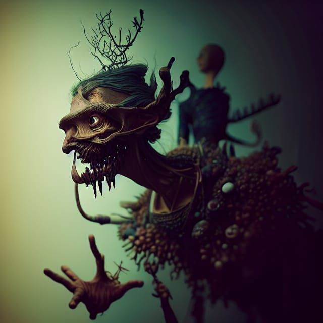 Failed Human Taxidermy Experiment in Fantasy Setting