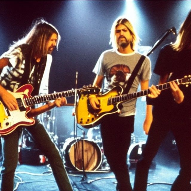 Nirvana Performing Smells Like Teen Spirit