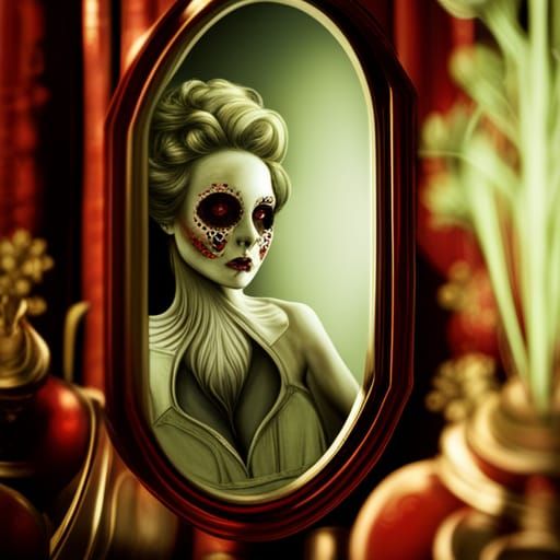 Gothic Horror: Bloody Mary Mirror Reflection