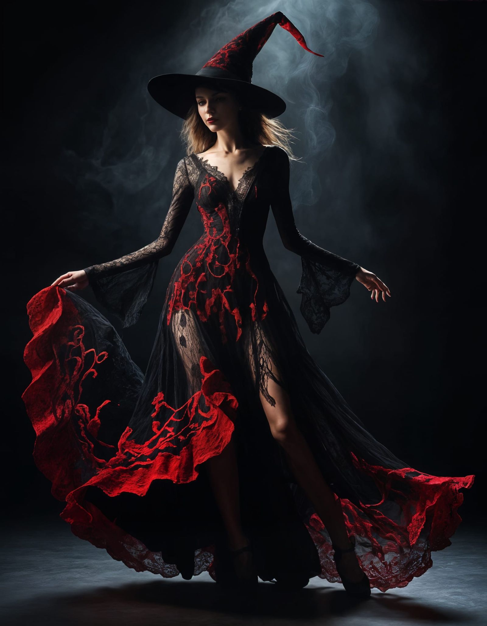 Modern Witch Dance in Radiant Minimalist Studio