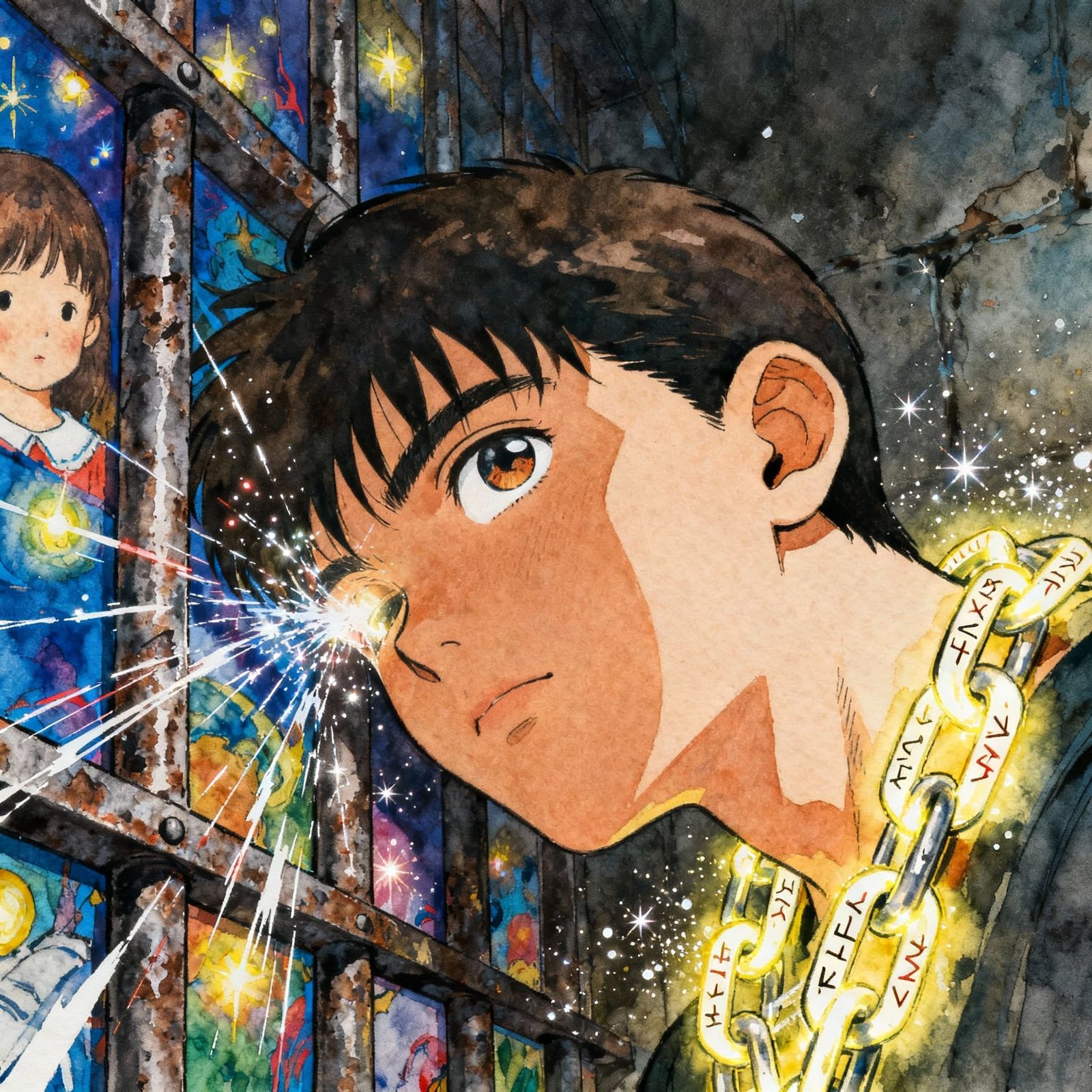 Prisoner in Runic Chains, Painted Dreams Flicker