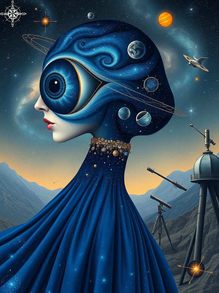 Cosmic Goddess of Celestial Navigation