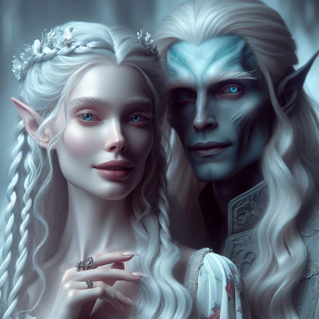 Jinn who loves an elven woman
