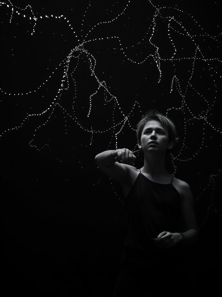 Figure in Winter Oslo Street