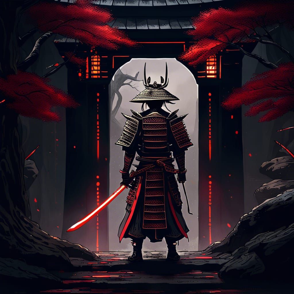 Samurai Guardian of Esoteric Knowledge: Dreamcore Concept Ar...