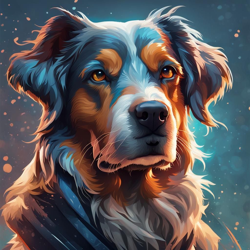 Hyperdetailed Portrait of Dogs in Unreal Engine 5