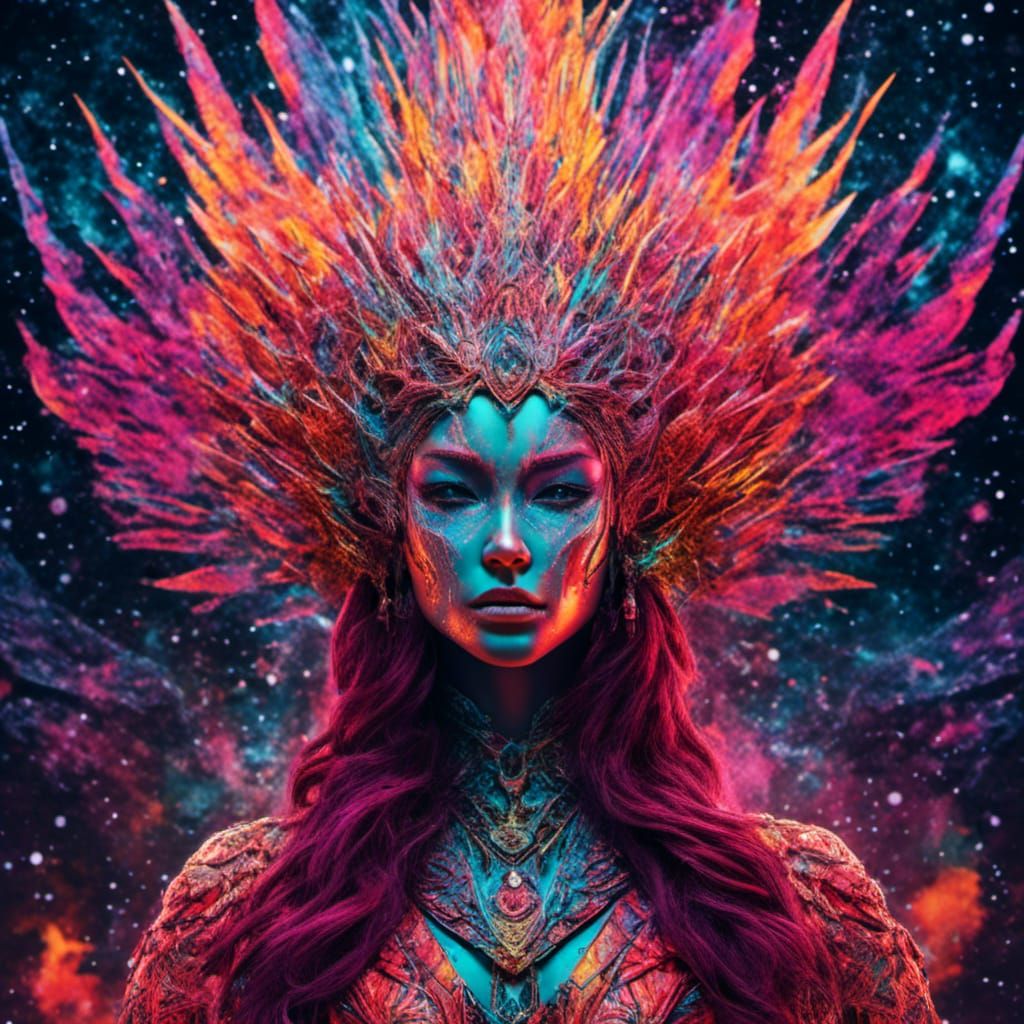 Hyperrealistic Dragon Goddess in Cinematic Style