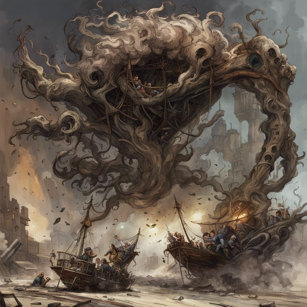 Chaotic Machine Claws Dominate Divided Sky