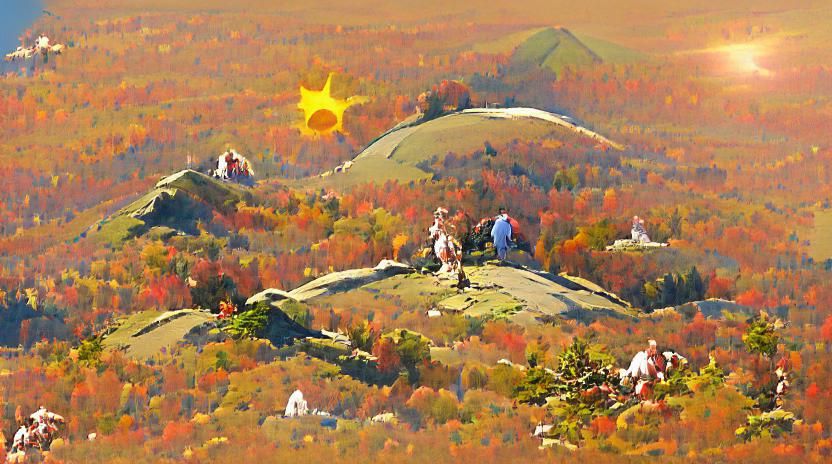Sunny Autumn at Huckleberry Hill Peak