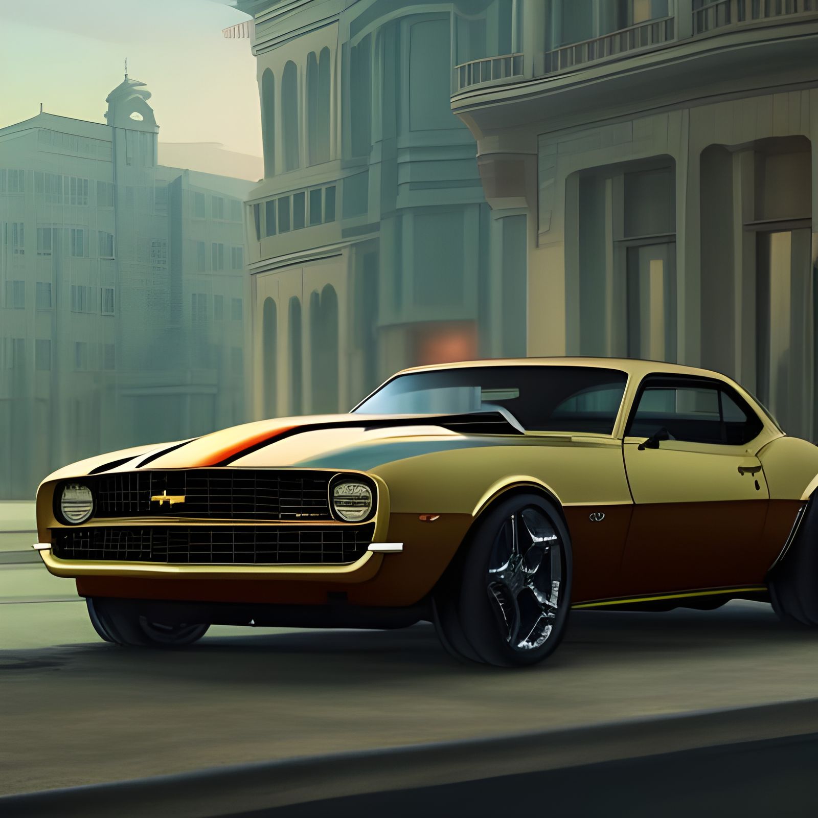 1969 Camaro in Art Deco Rococo Style