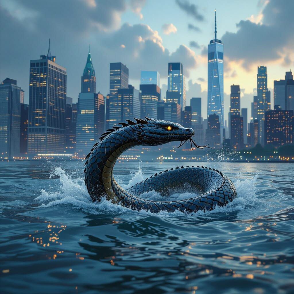 Mystical River Serpent in New York City