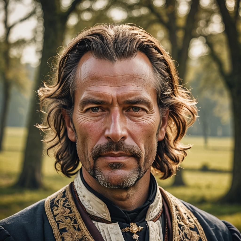 Dutch Master Portrait of a Man in Traditional Attire