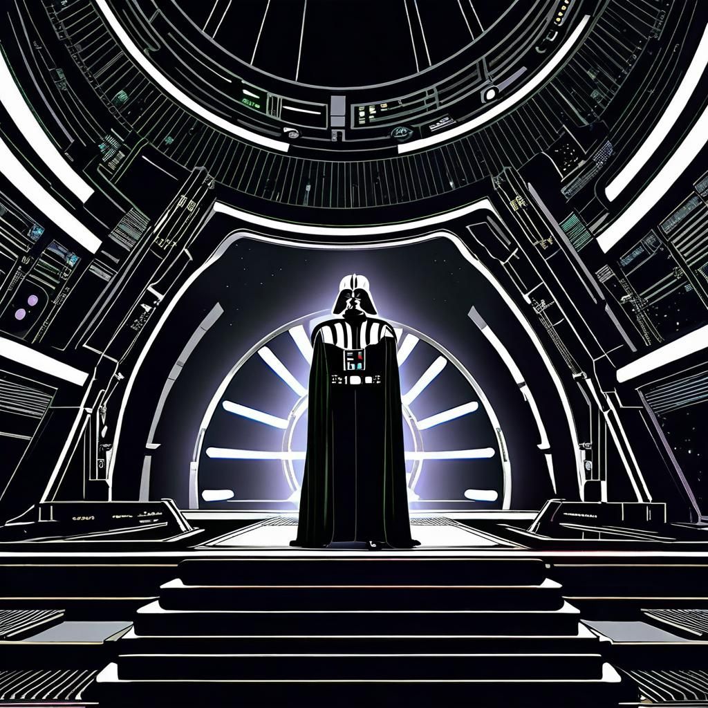 Emperor in Death Star Throne Room: Movie Still