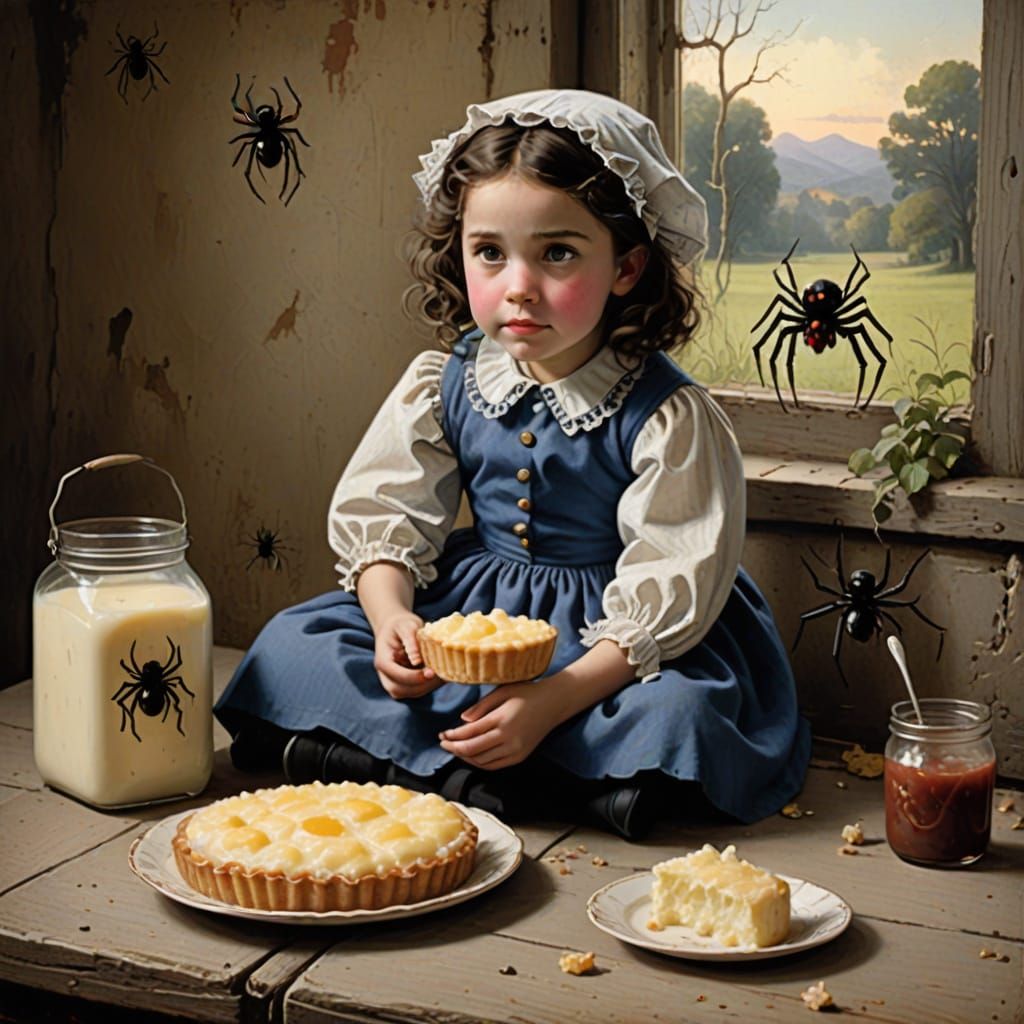 Little Miss Muffet and the Spider