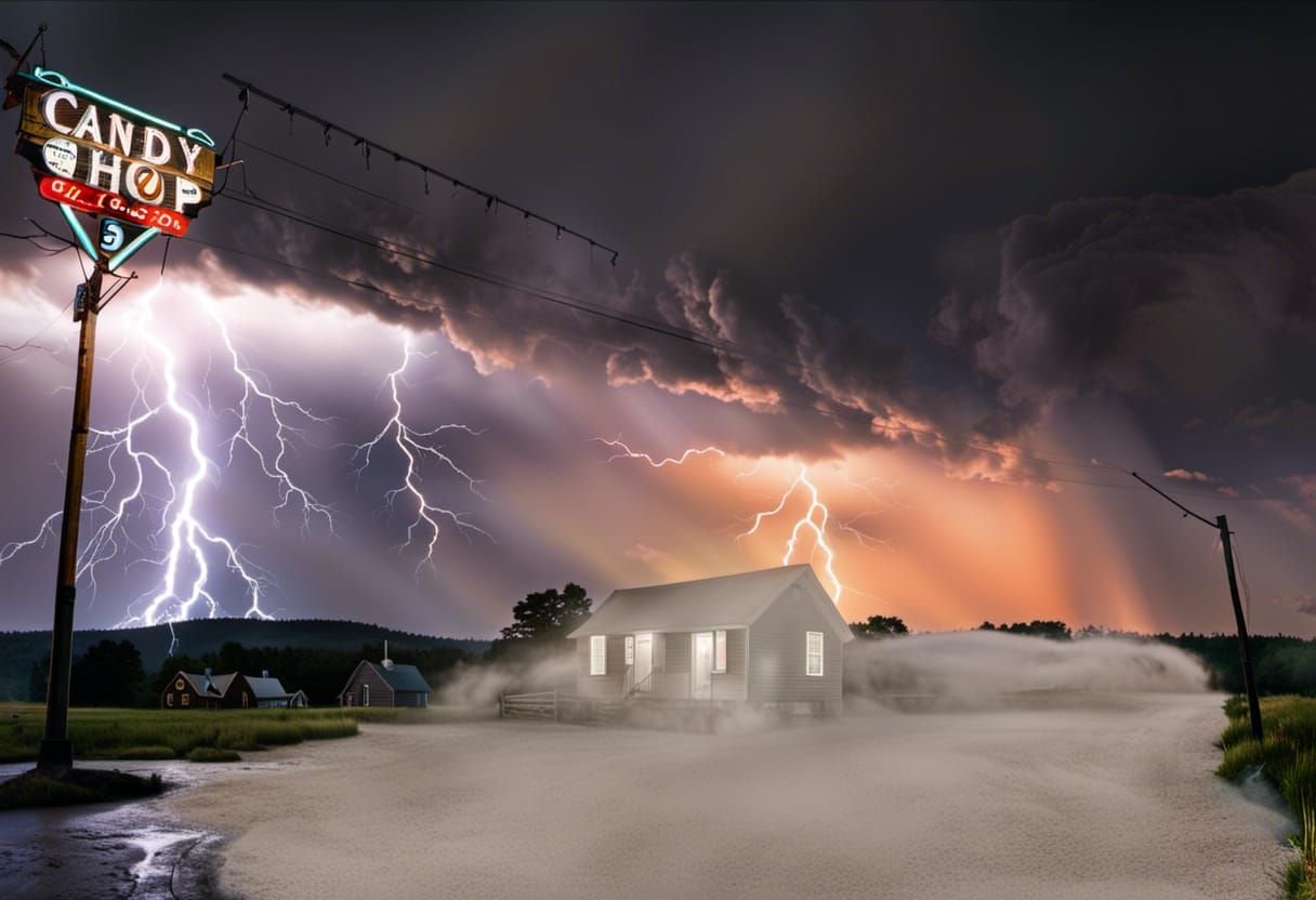 Retro 1950s Gothic Candy Shop Photo