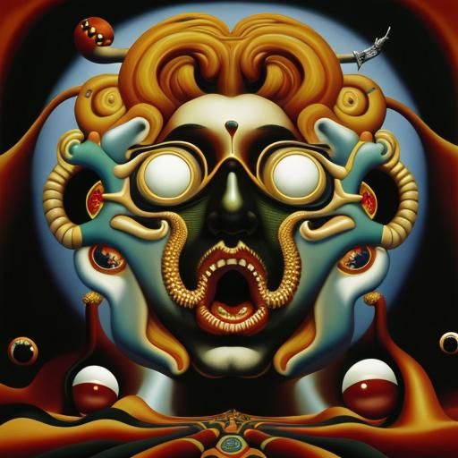 Surreal Dreamscape in Pop Surrealism Style