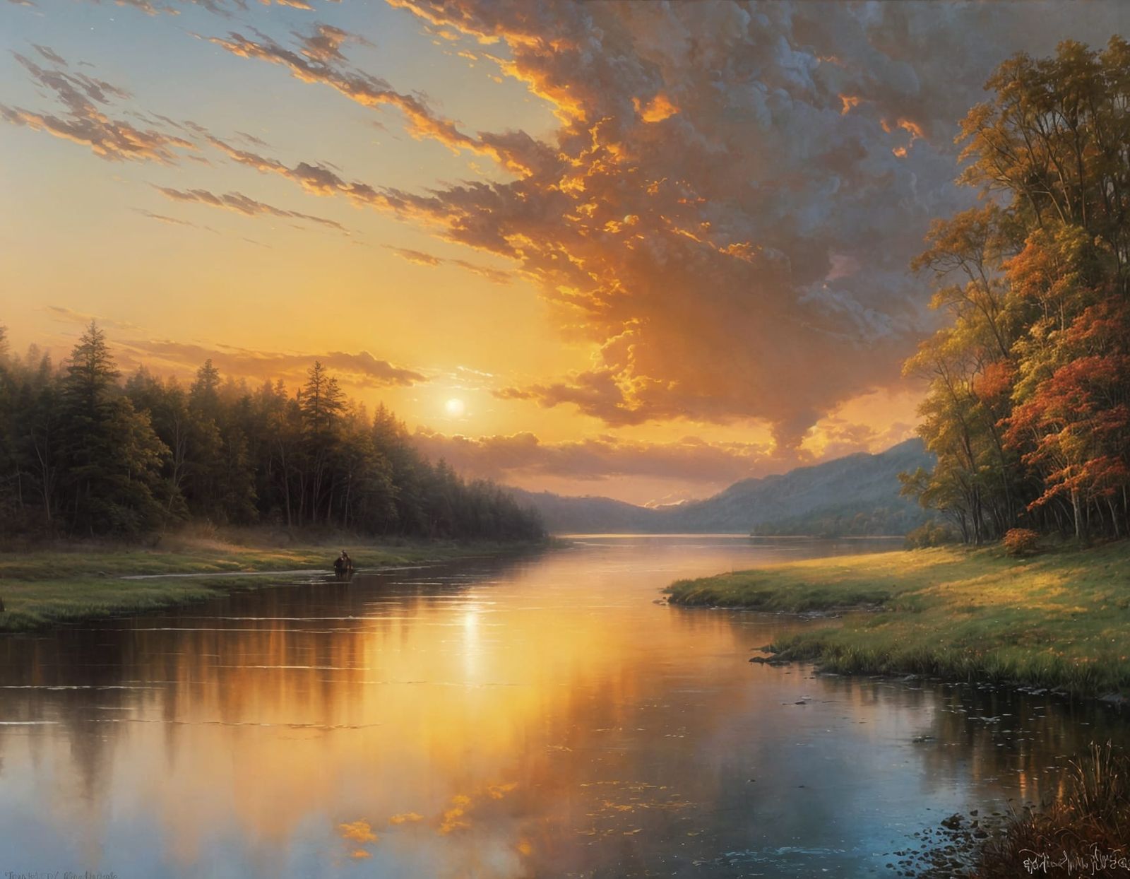 Atmosphere of Calm: Watercolor Painting