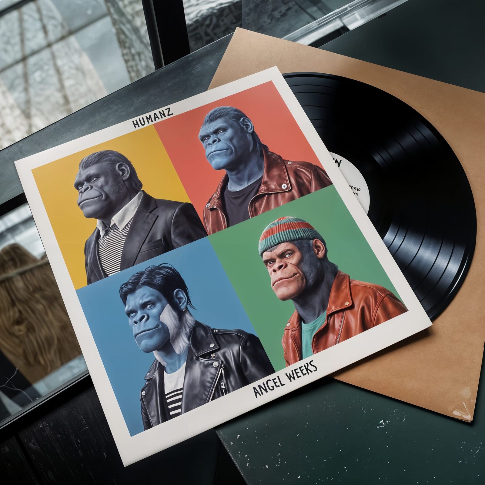 Gorilla Humanz Vinyl Record Cover Art