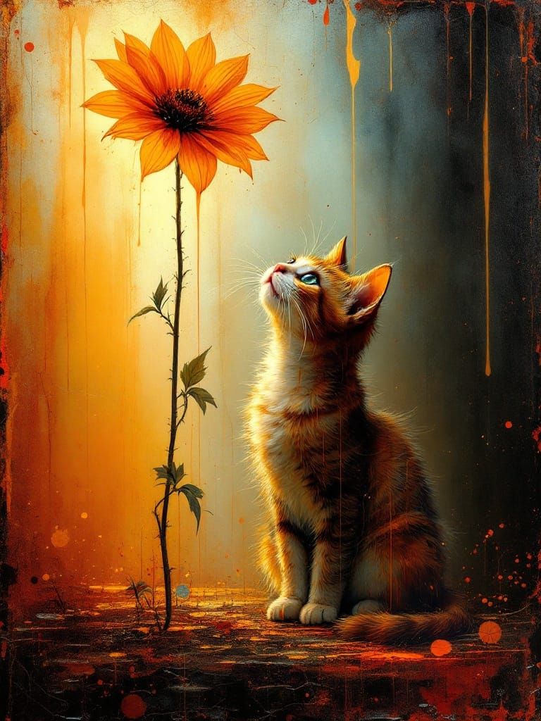 Translucent Wax Bloom: Flickering Light on a Whimsical Scene