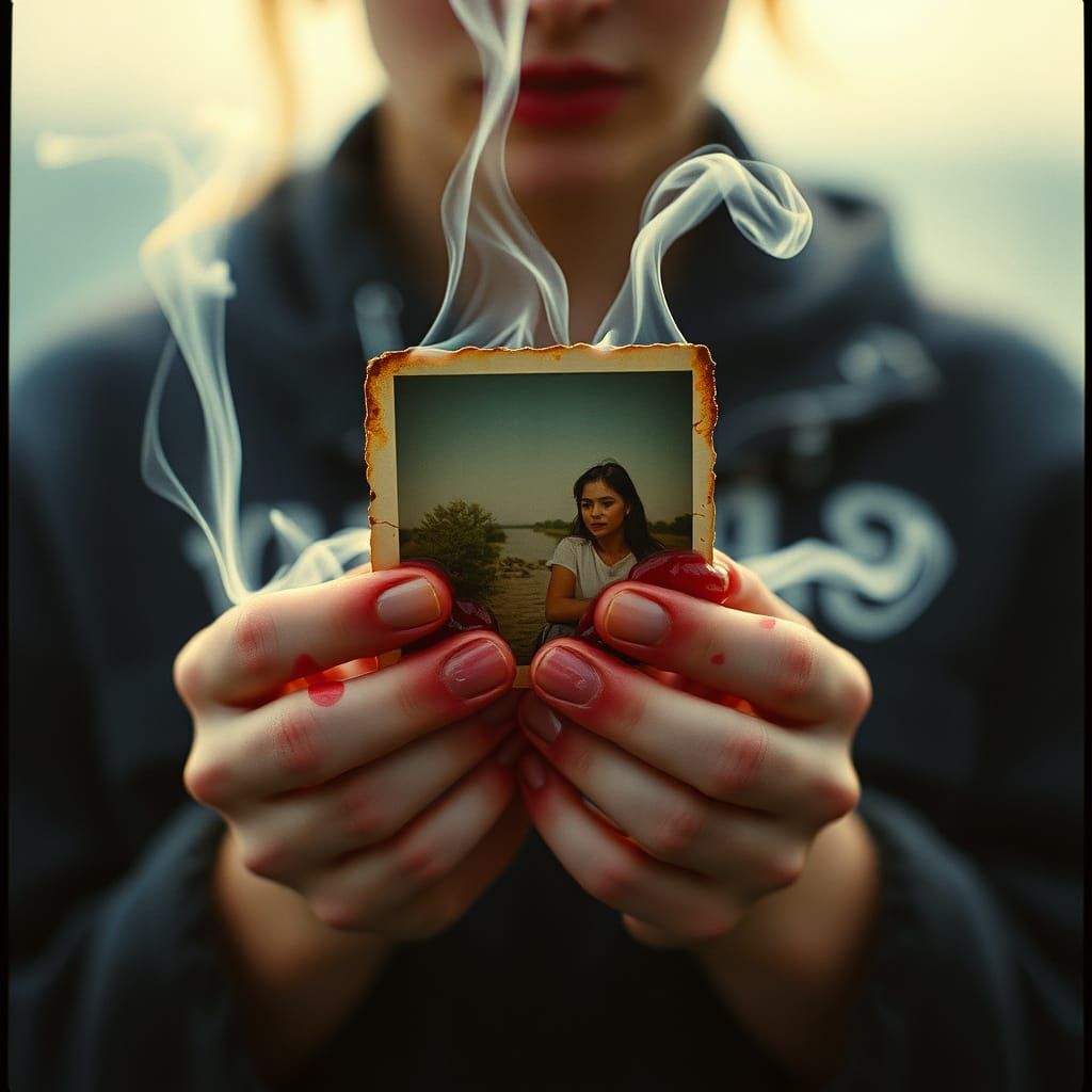 A Figure Consumed by Melting Memories