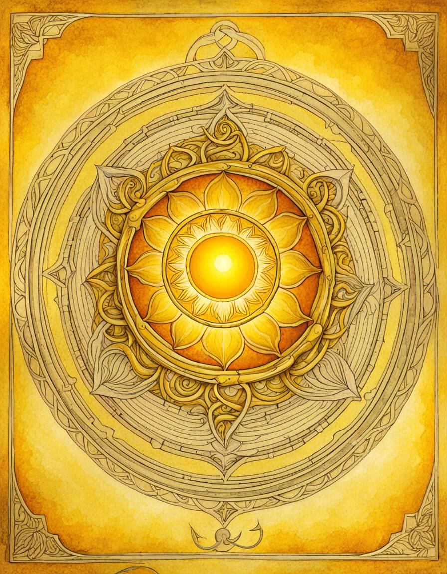 Solar Plexus Chakra Energy Art