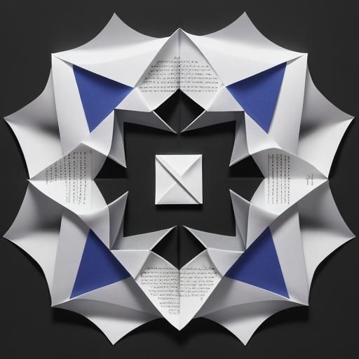 Abstract Origami: Light and Shadow Papercraft