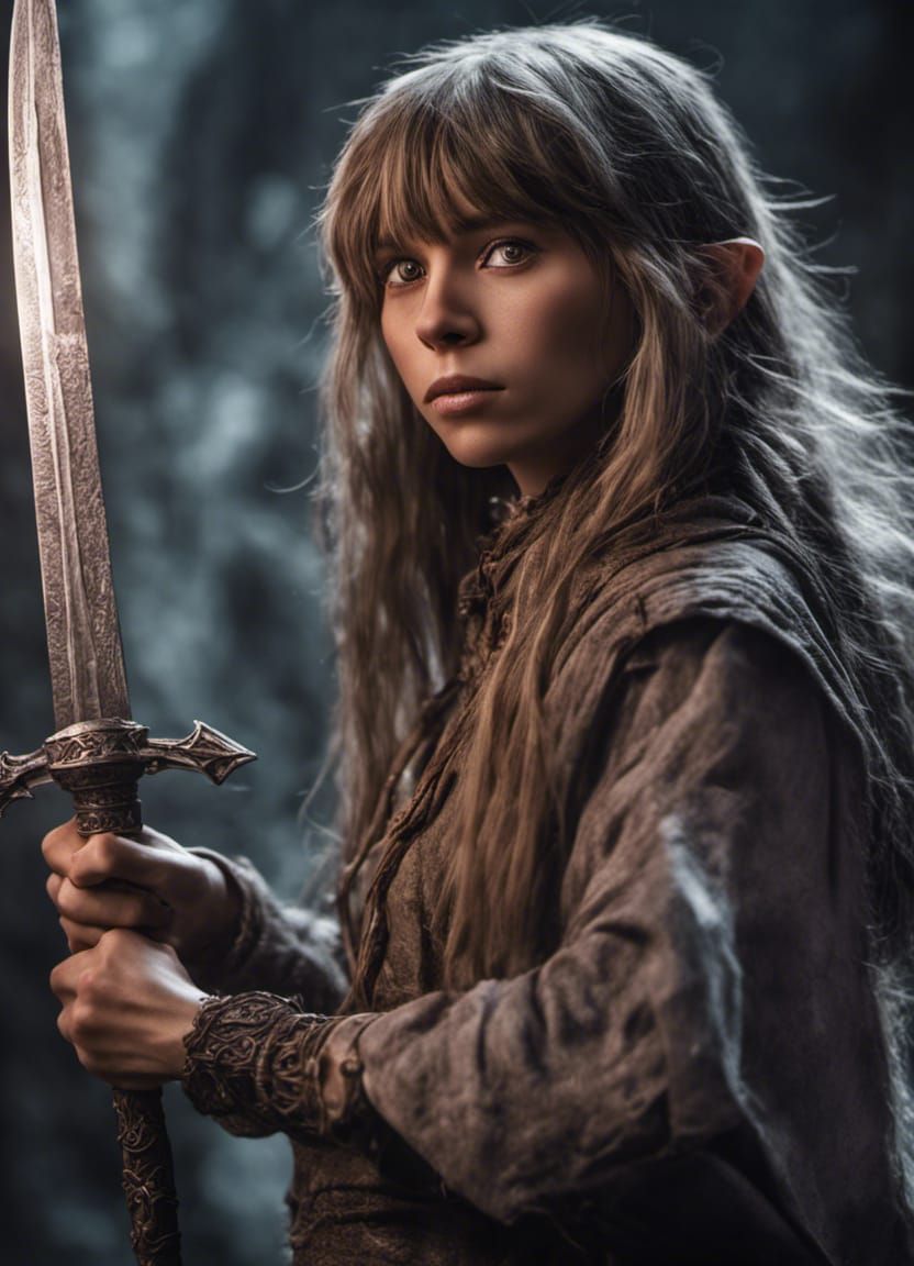 Jen from The Dark Crystal with Sword