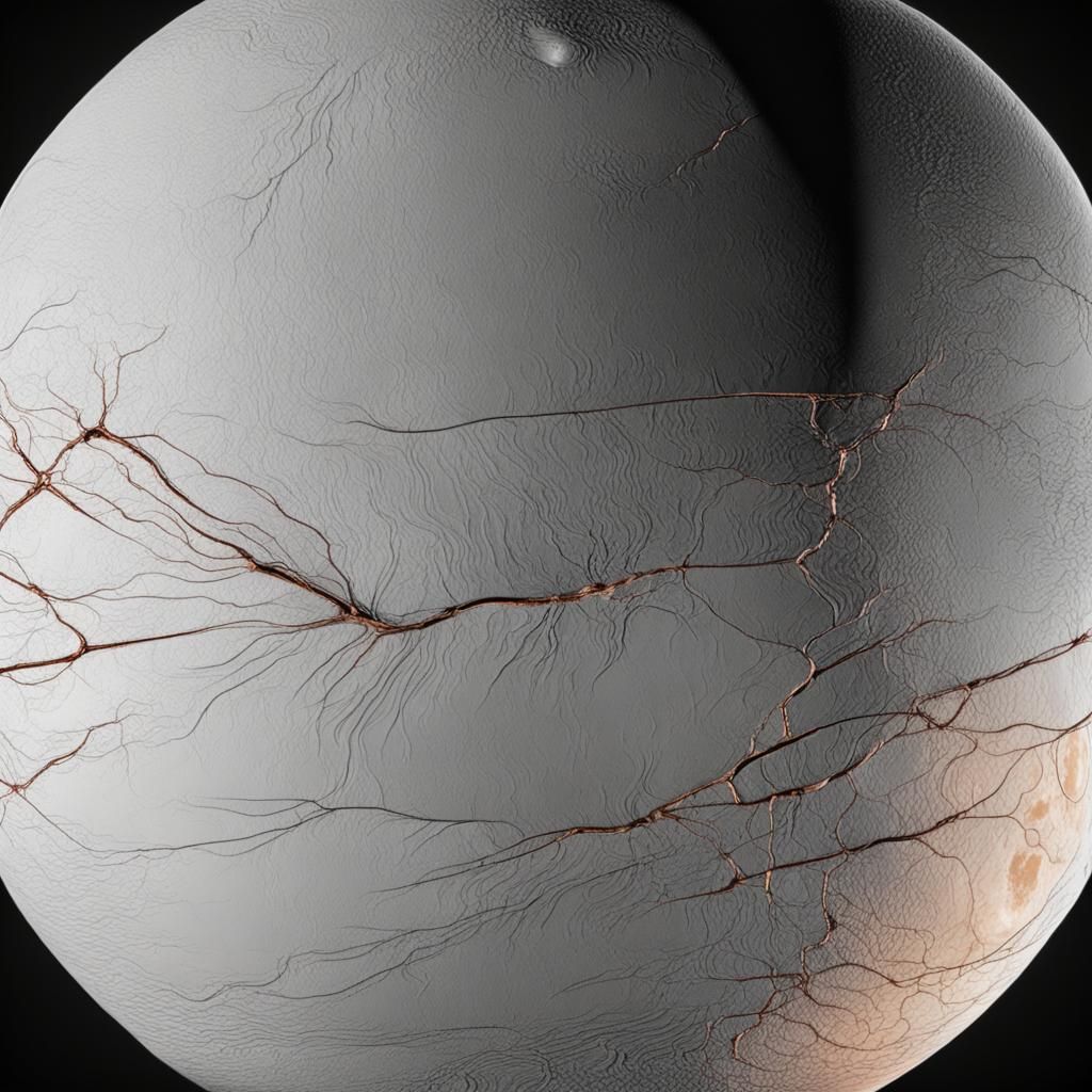 Stunning 4K Render of Enceladus Moon