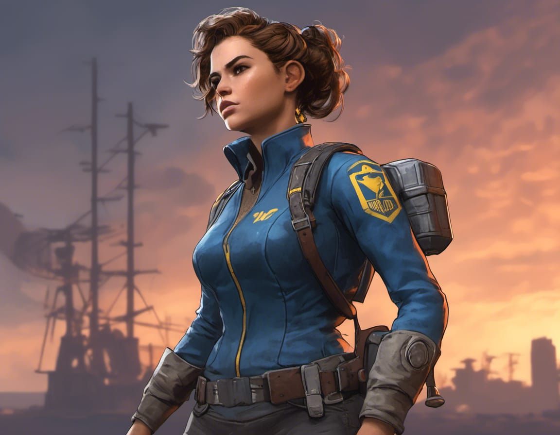 Vault 76 Dweller in 3D Game Style