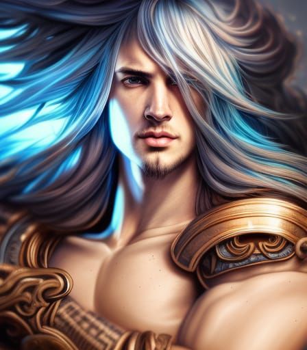 Ornate Warrior Portrait in Hyperdetailed Armor