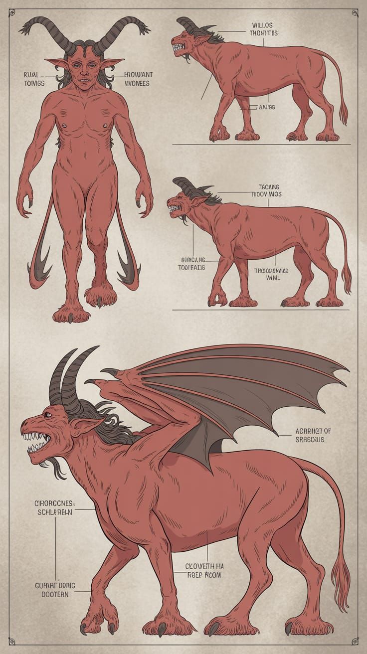Technical Schematic of Demon Women Anatomy