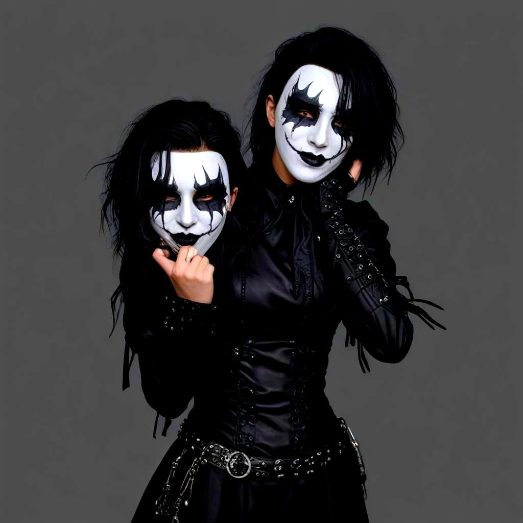 Goth-Punk Theater of Pain Masks