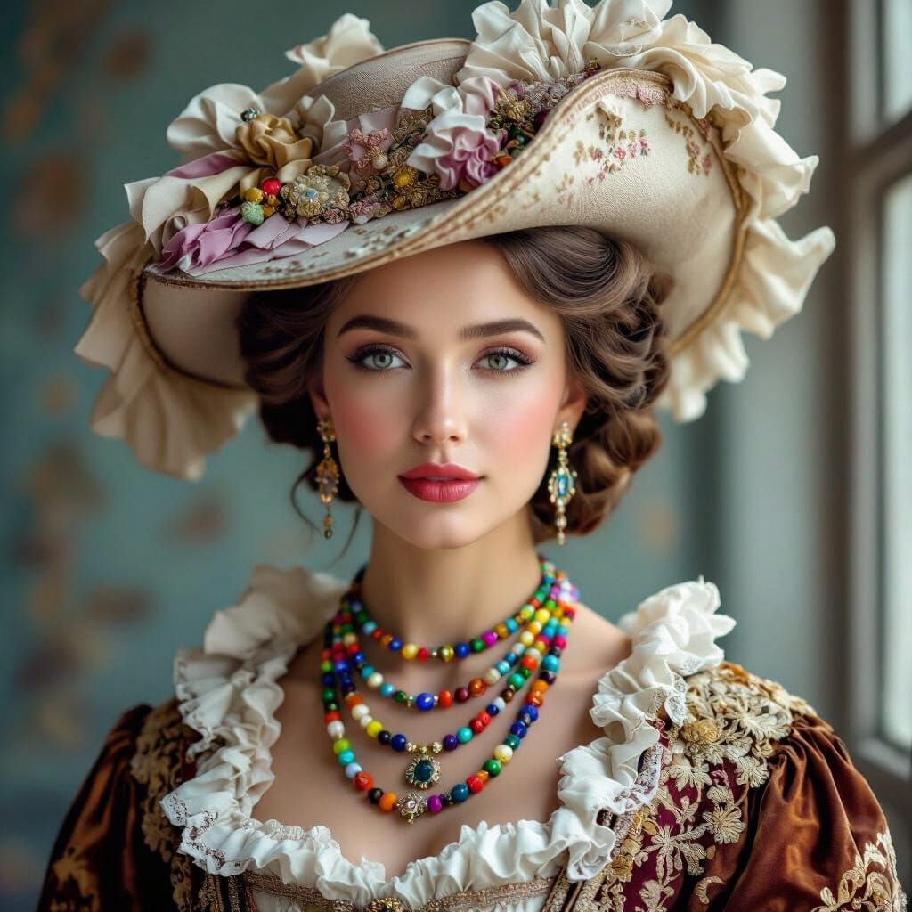 18th Century Russian Noblewoman Portrait in Soft Light