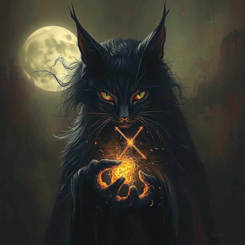 Dark Fantasy Scene in Gothic Style