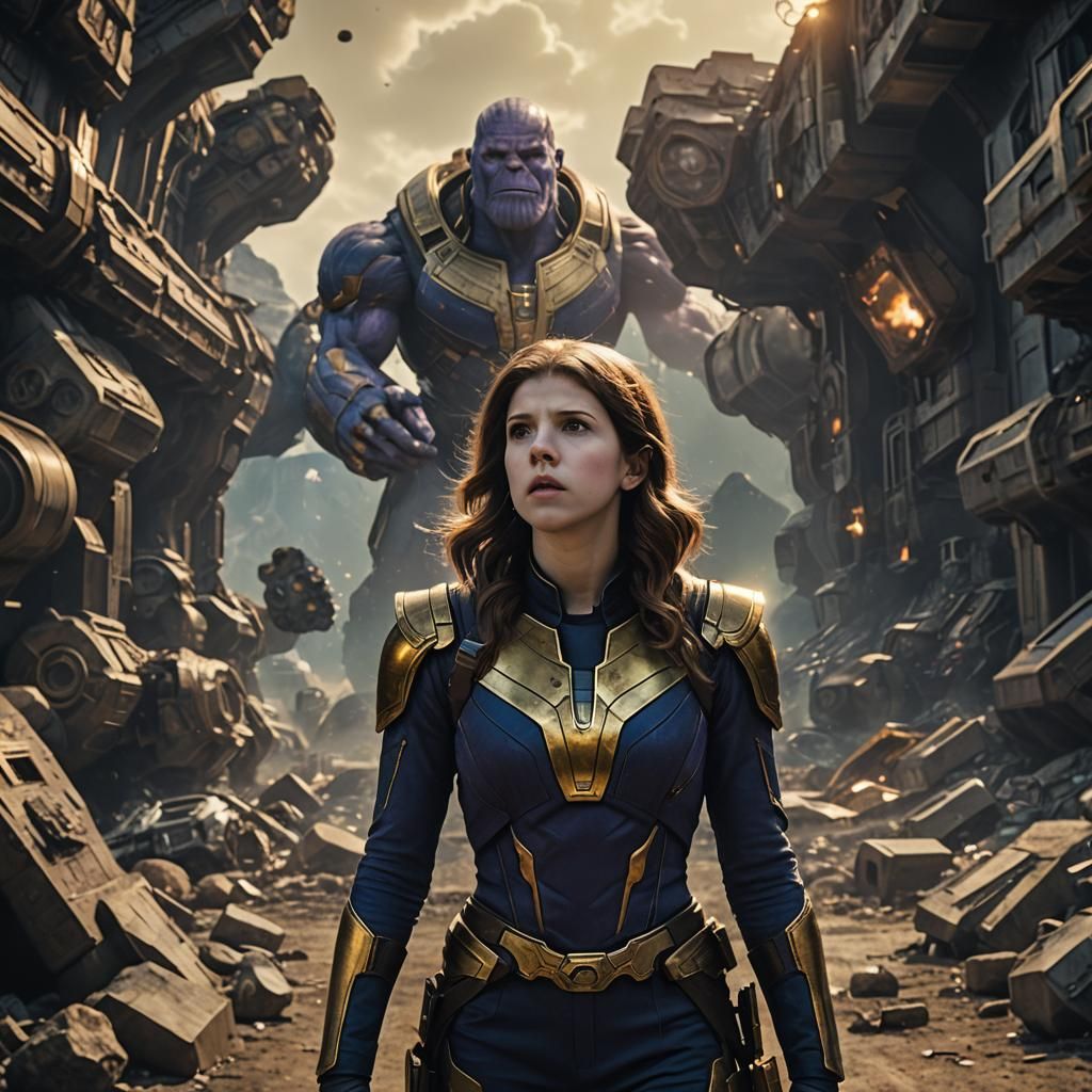 Anna Kendrick in 1950s Sci-Fi Film Still