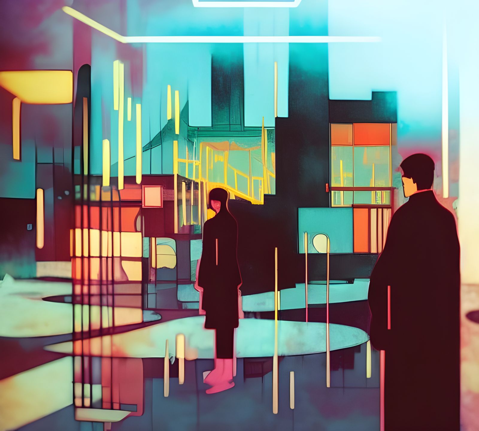 Berlin Nightlife in Film Noir Style