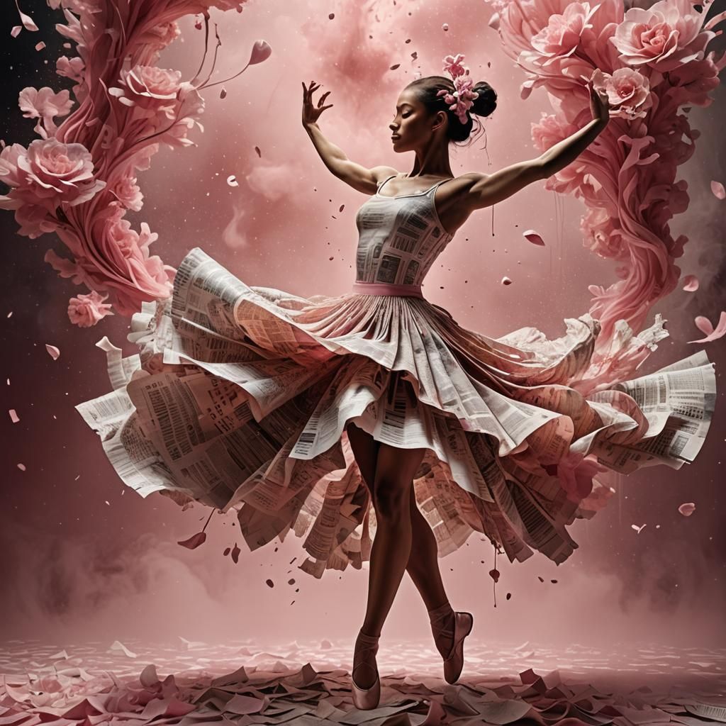 Newspaper Ballerina