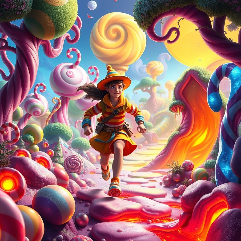 Sugar-Coated Adventurer Speeds Through Candyland