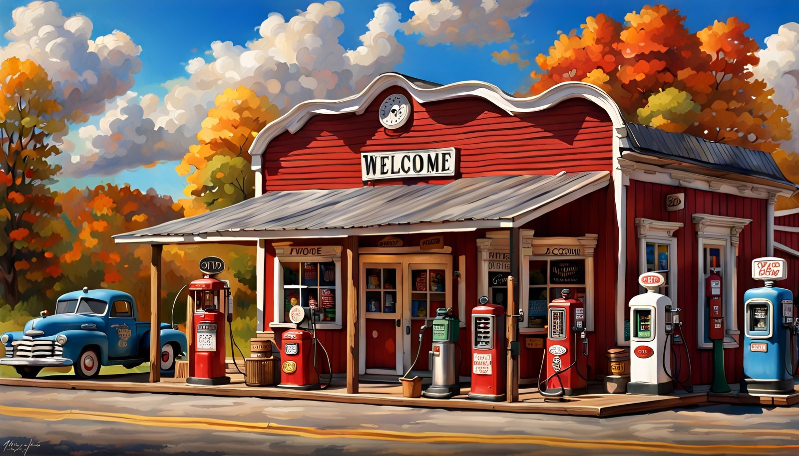 Picturesque Country Store on a Sunny Day