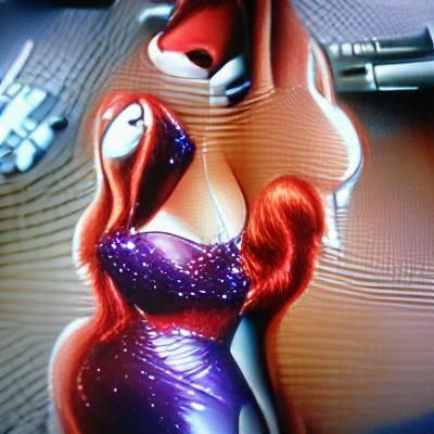 Glamorous Jessica Rabbit AI Image