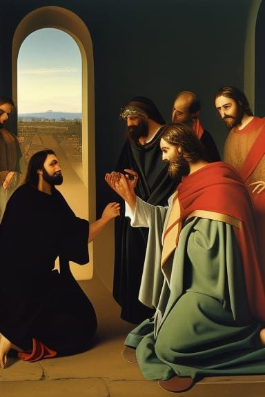 Jesus Healing: Dark Fantasy Concept Art