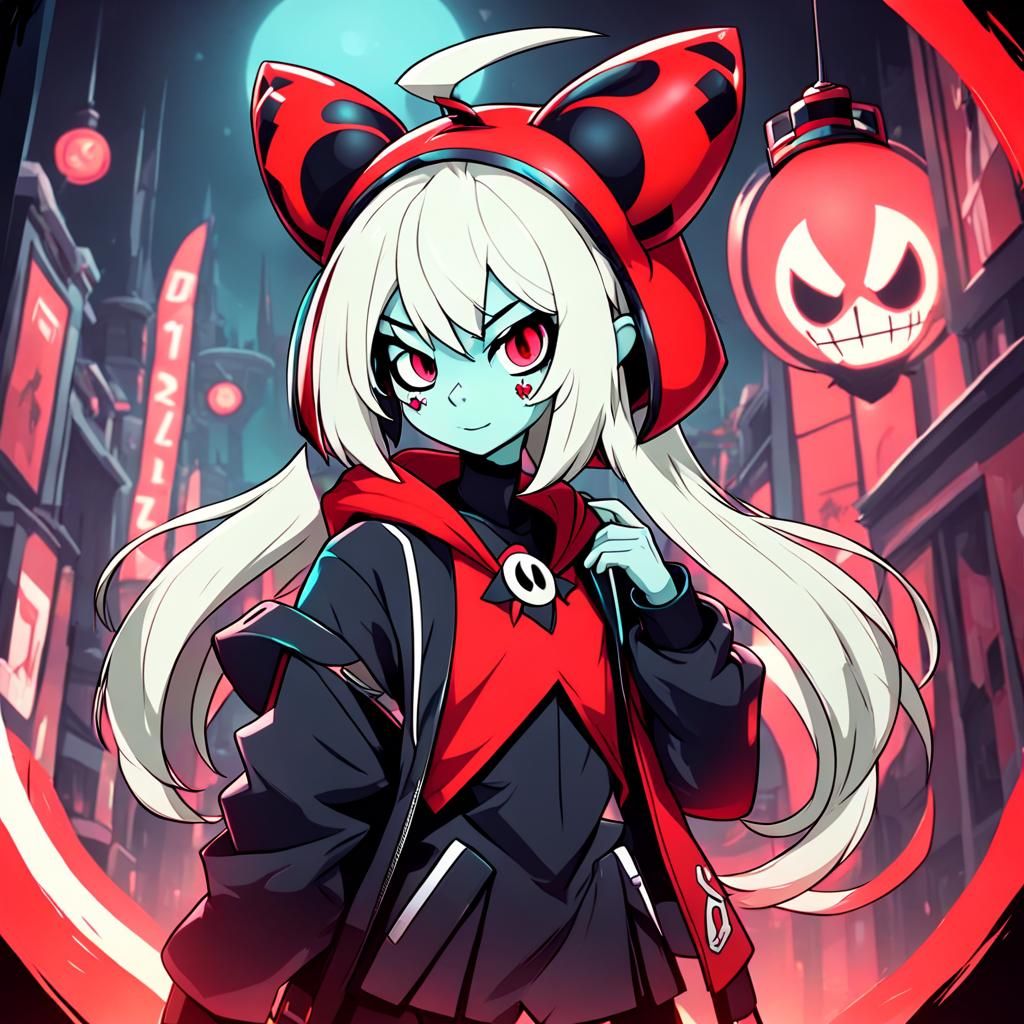 Female Character in Hazbin Hotel Style