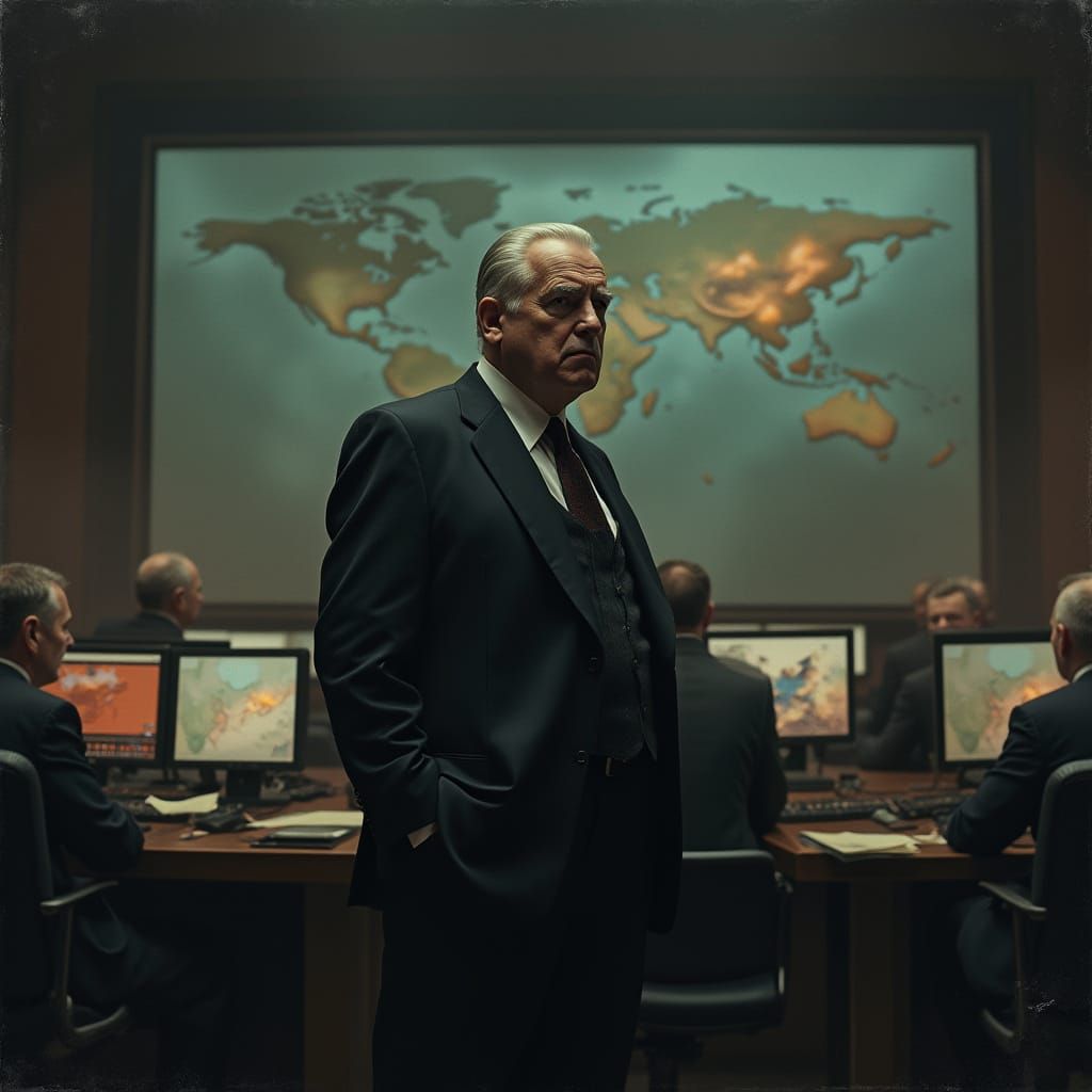 Stoic Commander in a War-Torn Environment