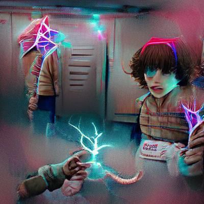 AI Interpretation of 'Stranger Things'